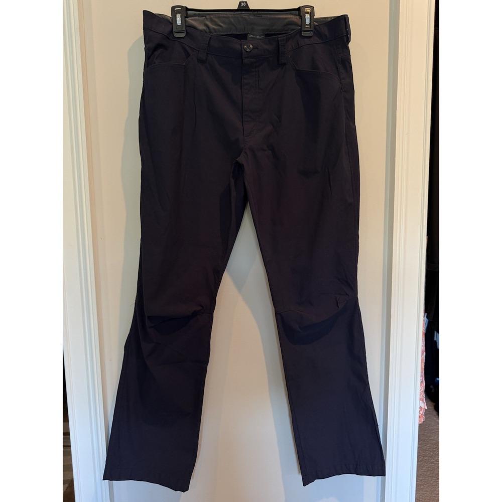 Eddie Bauer Tech Pants Sz 38x30 Navy Performance Lightweight Hiking Golf Travel